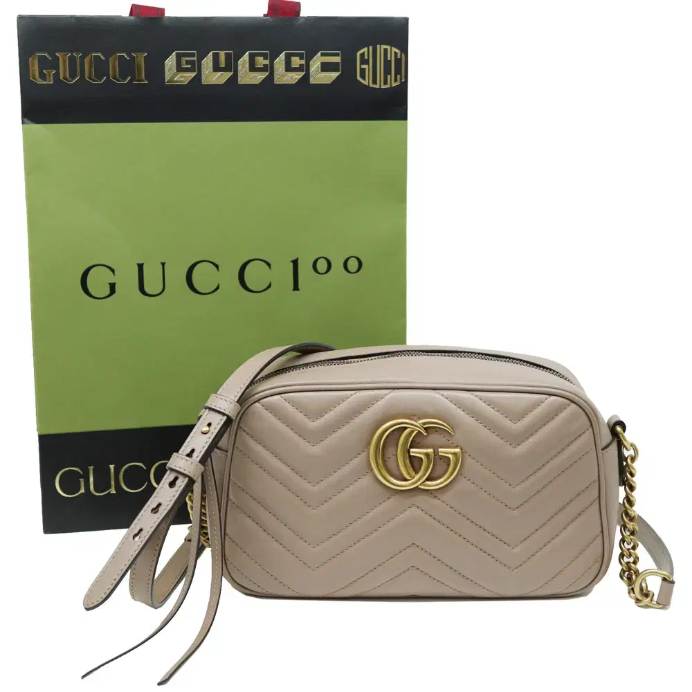 Gucci 447632 Nude Matlasse Small Shoulder Bag with New Inner Bag