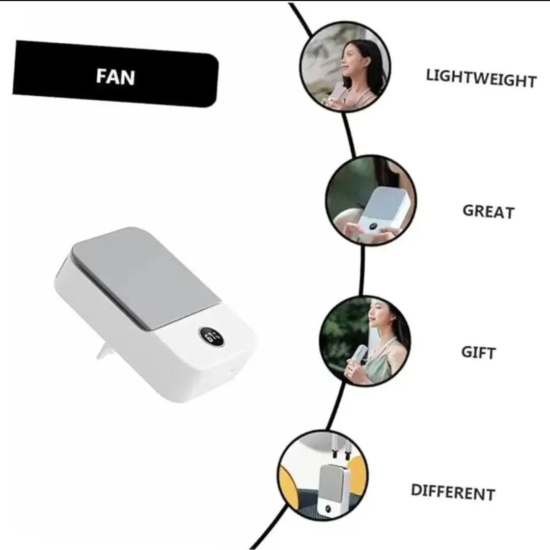 충전식 포켓 미니 펜선풍기(새상품)