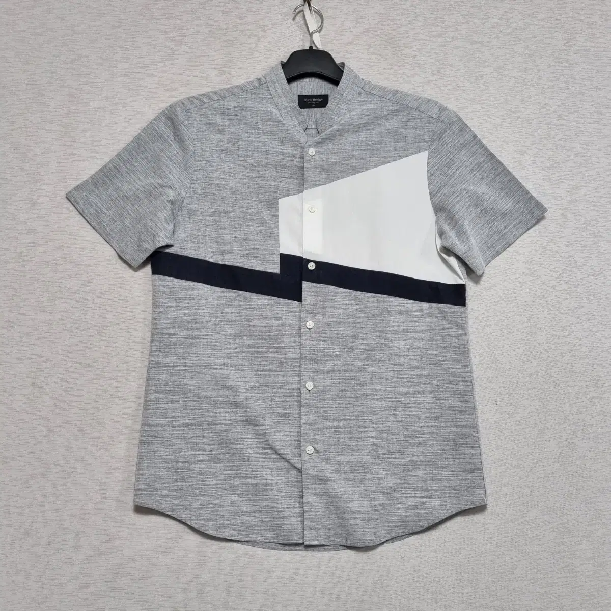 Mindbridge Henry Neck Short Sleeve Shirt M100ㅡ0520