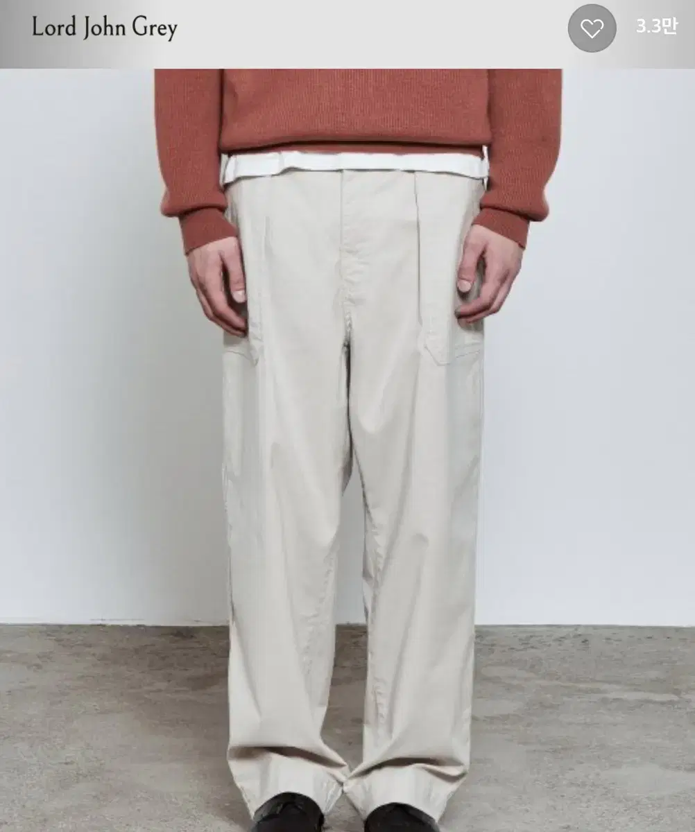 로드존그레이 relax fatigue pants beige 라지사이즈