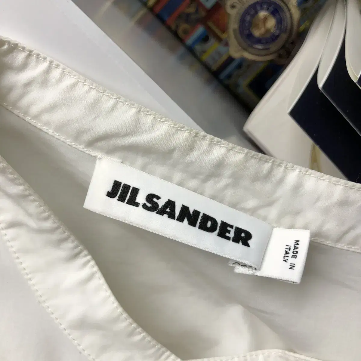 [ JIL SANDER ] 질샌더 화이트 셔츠핏 롱 원피스