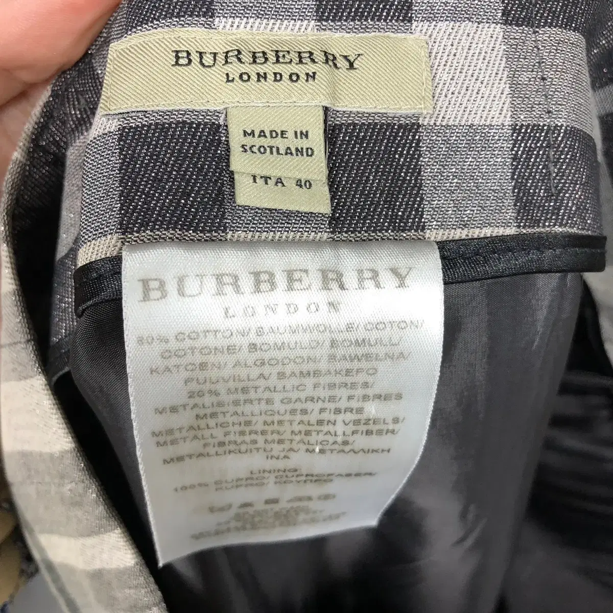 [ BURBERRY ] 버버리 플리츠 스커트