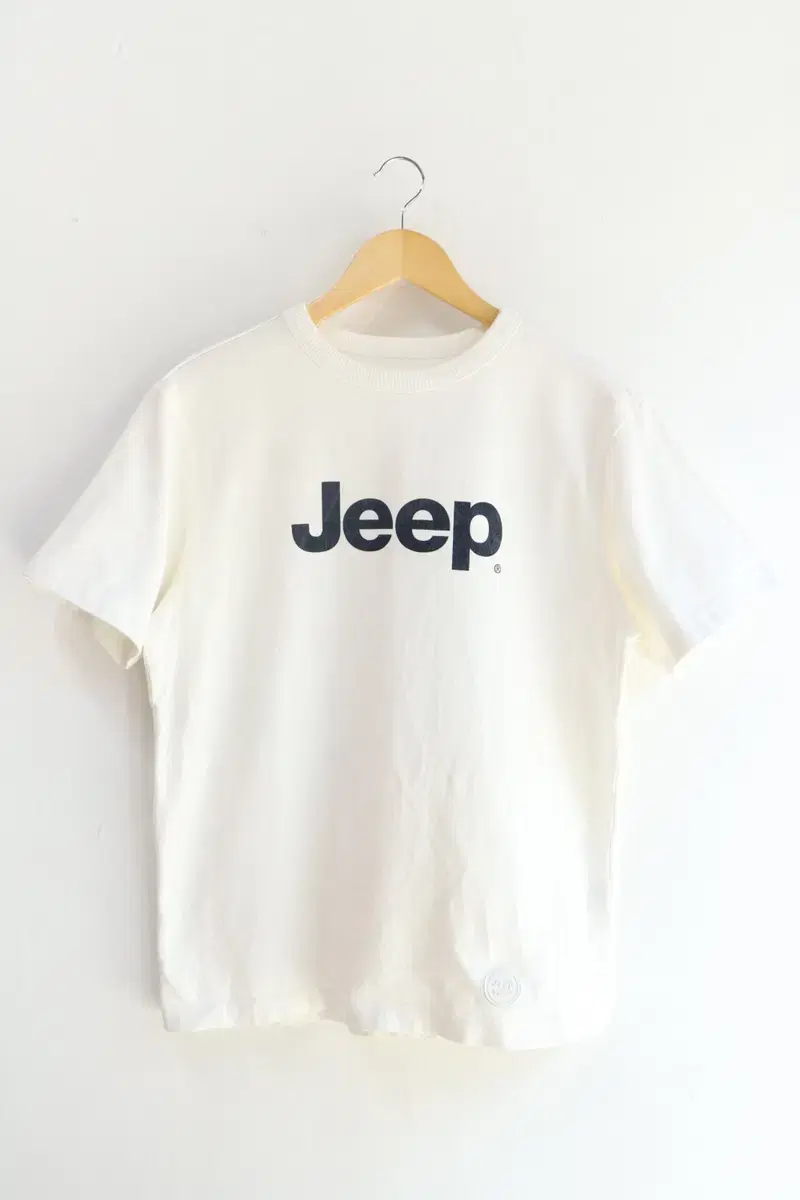 Jeep Big Logo White Cotton T-Shirt Size 100