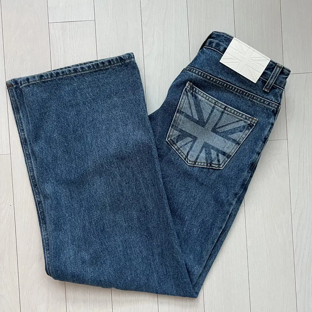 미치코런던 SEMI-WIDE JEANS BLUE S