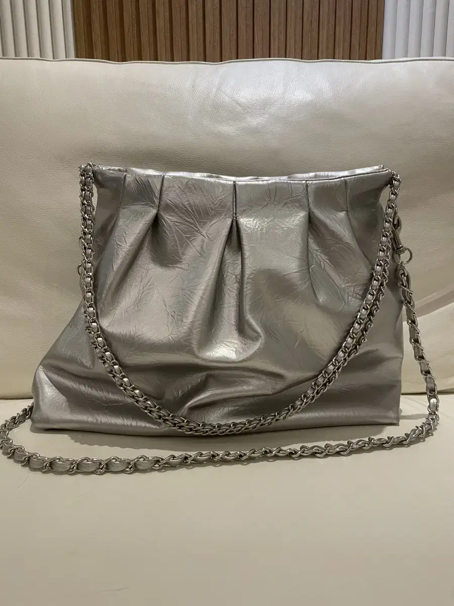 silver dumpling bag