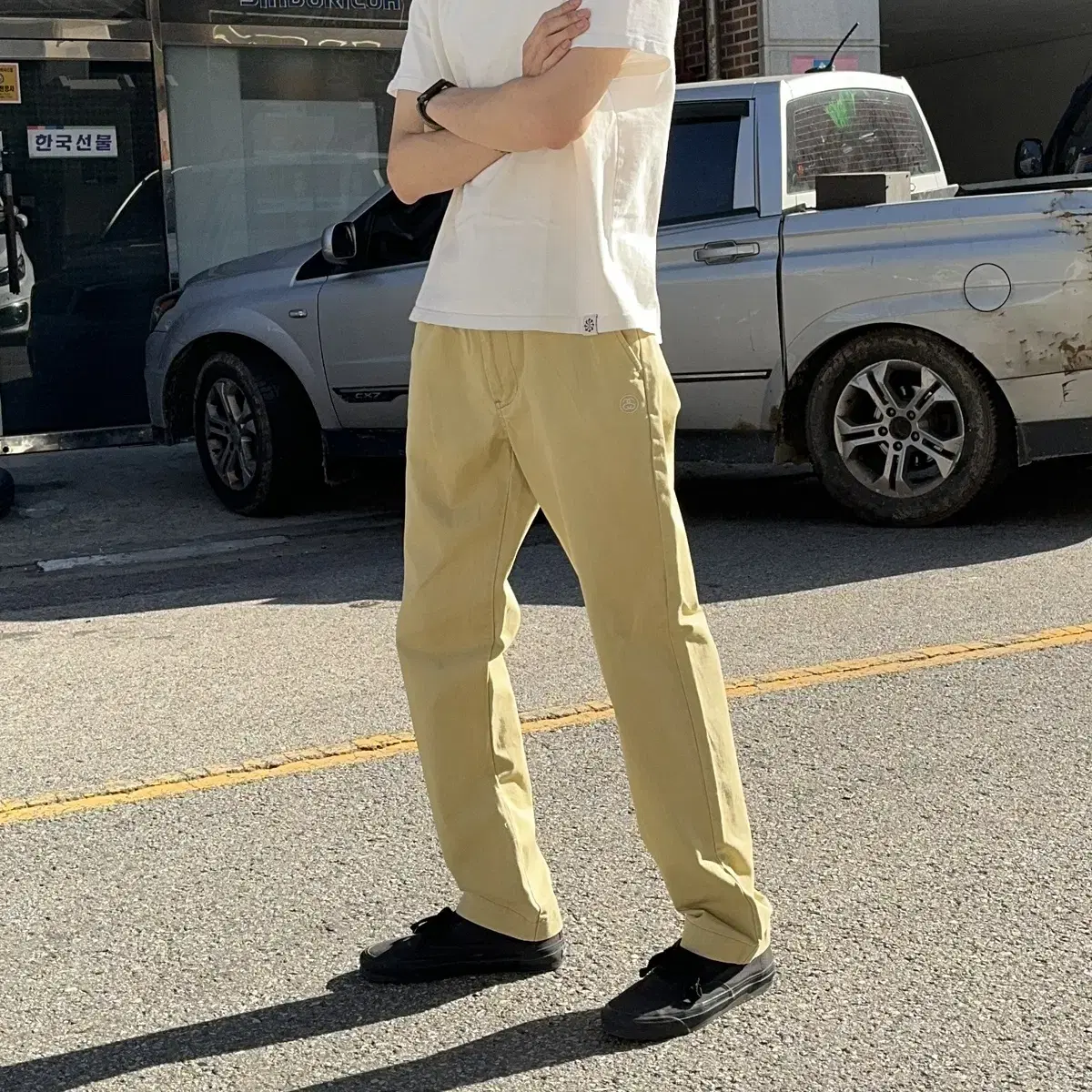 Stussy Logo Cotton Chino Pants