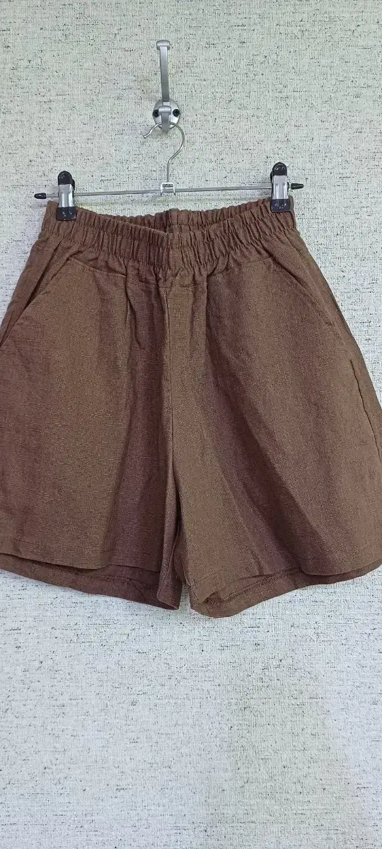 Cocoa linen shorts (55-66)