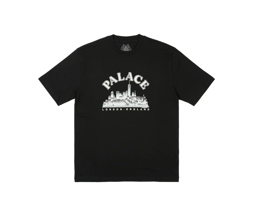 {Palace Gong Home Genuine New}Palace Skyline Short Sleeve T-Shirt 6 Colors