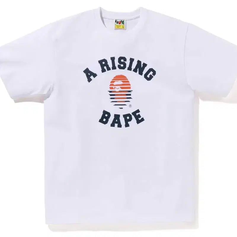 베이프 a rising bape 반팔 white (L)