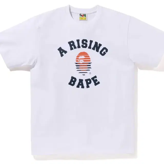 베이프 a rising bape 반팔 white (L)