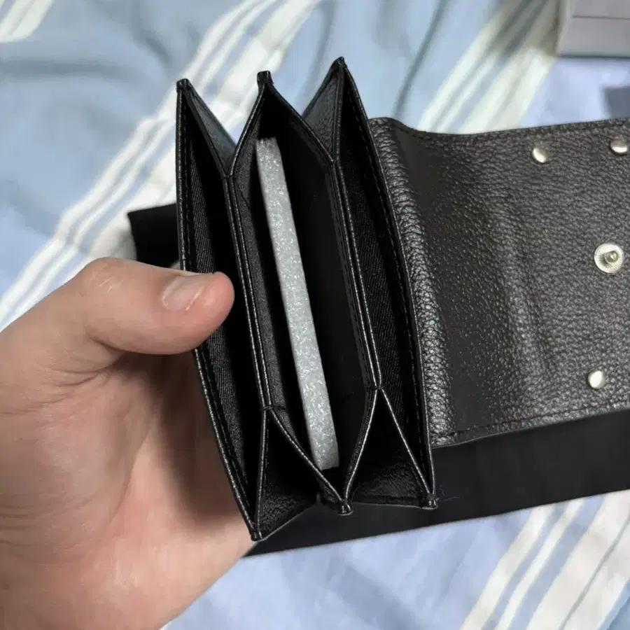 [Matin Kim] ACCORDION WALLET IN BLACK