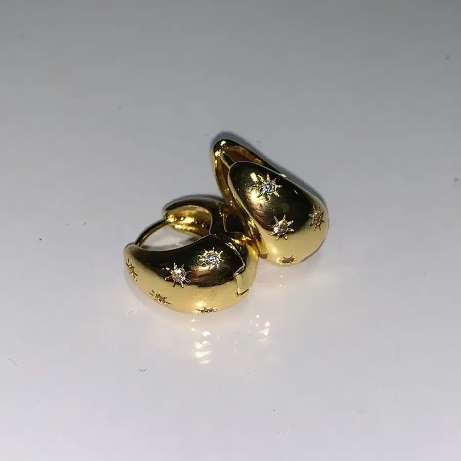 gold cubic earrings