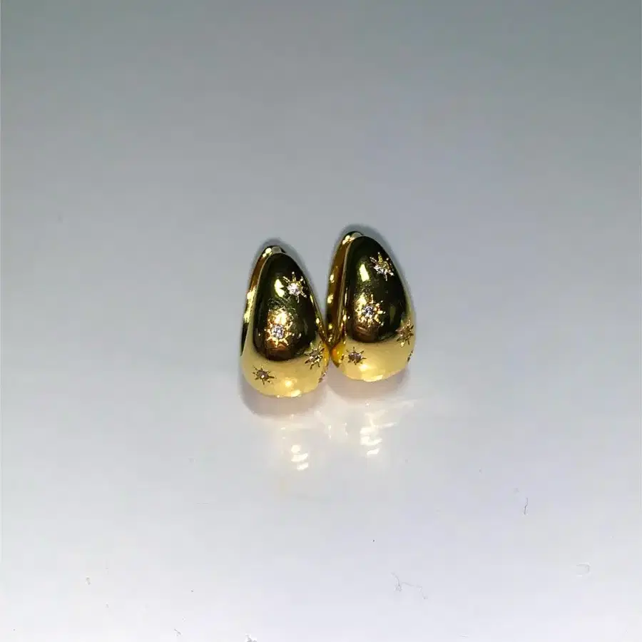 gold cubic earrings