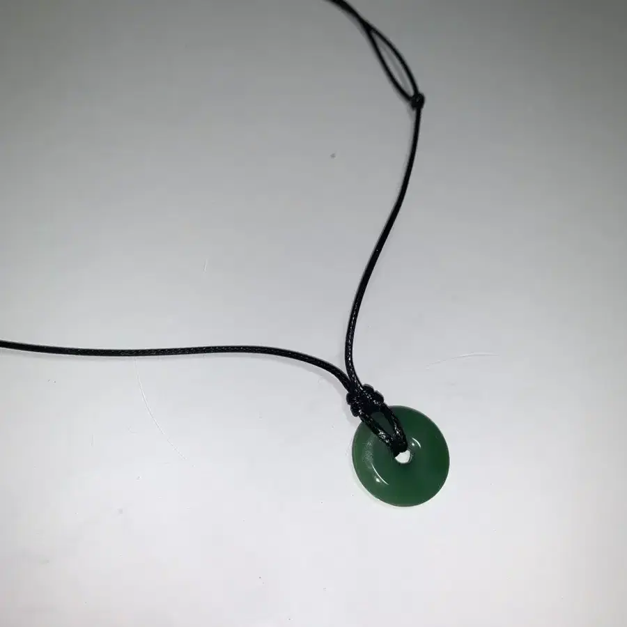 vintage green necklace