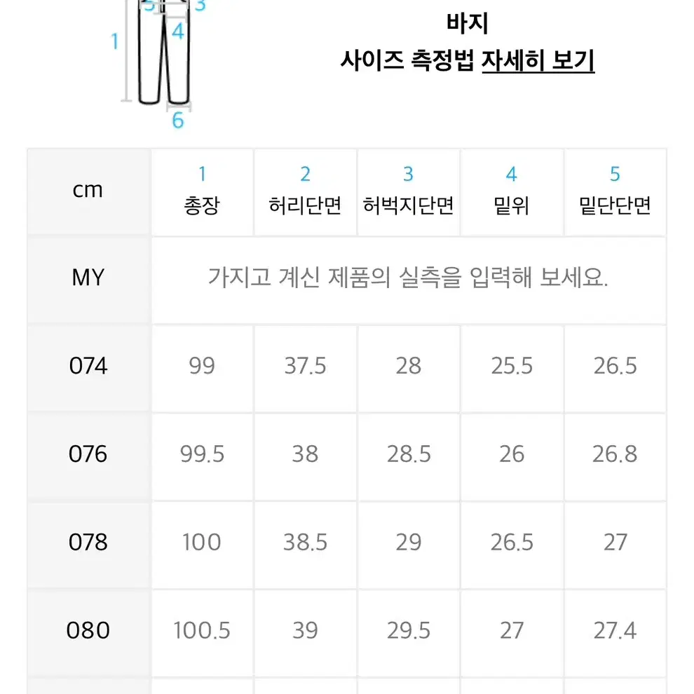 스파오 세미슬림진 82