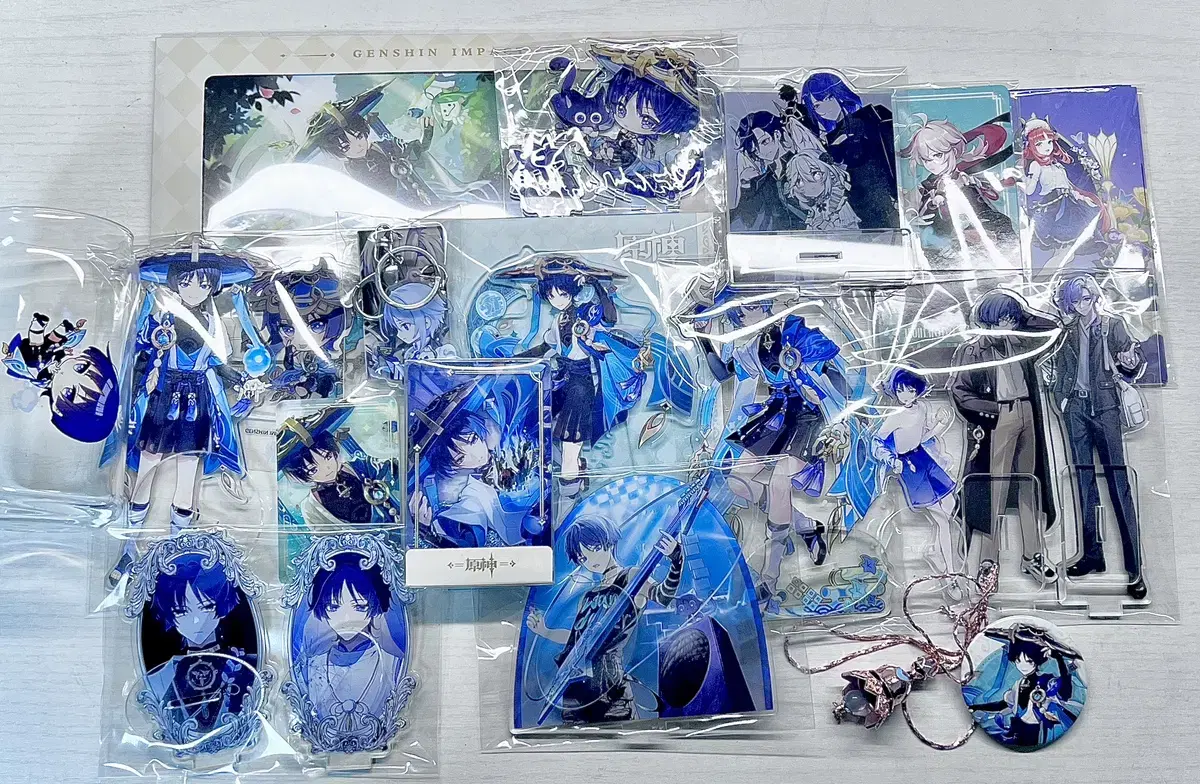 Genshin Impact Wanderer acrylic Color Paper Yusakorota keyring postcard photocard Necklace Canbadge Ayato