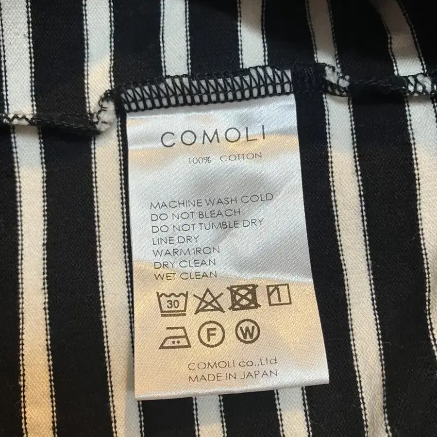 Comoli 코모리 - 18ss 보트넥 보더티