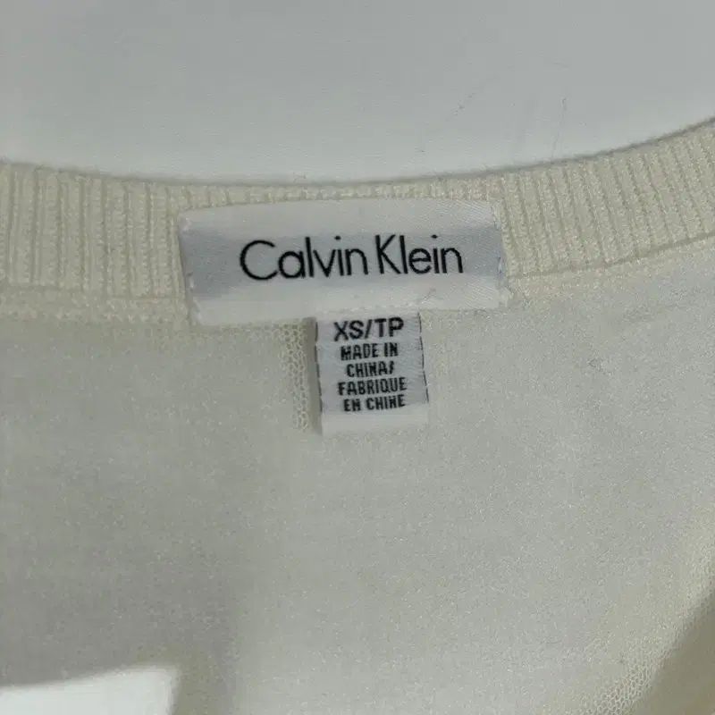 CALVIN KLEIN 캘빈클라인 시스루 니트 티셔츠