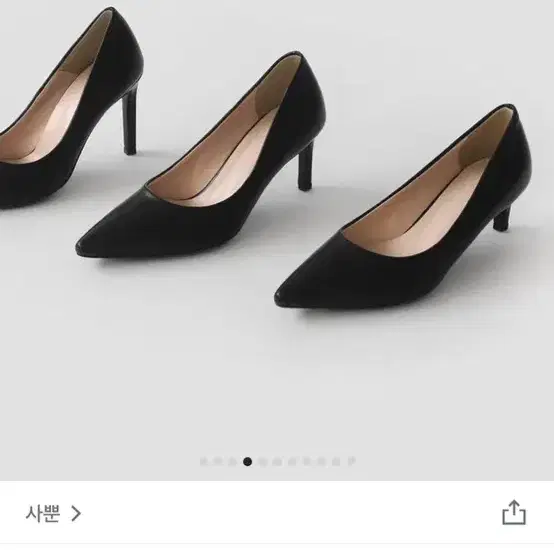 블랙 스틸레토힐 9cm 225mm