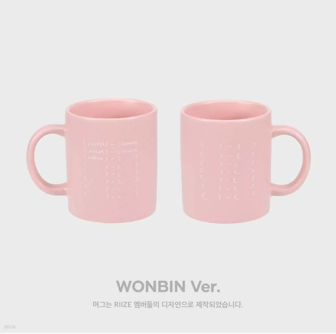 Wts of wonbin mugs