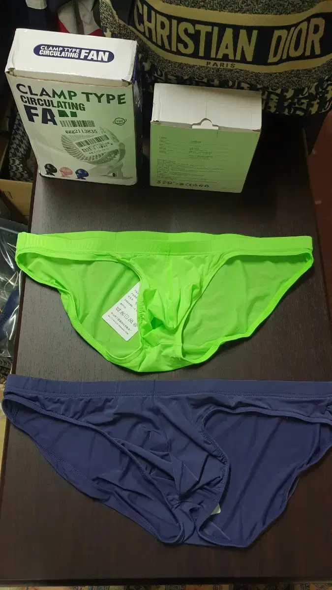 NEW) Men's Boxer Briefs (Cooling Sexy Slip Men's Panties) 2pcs bulk 36XL