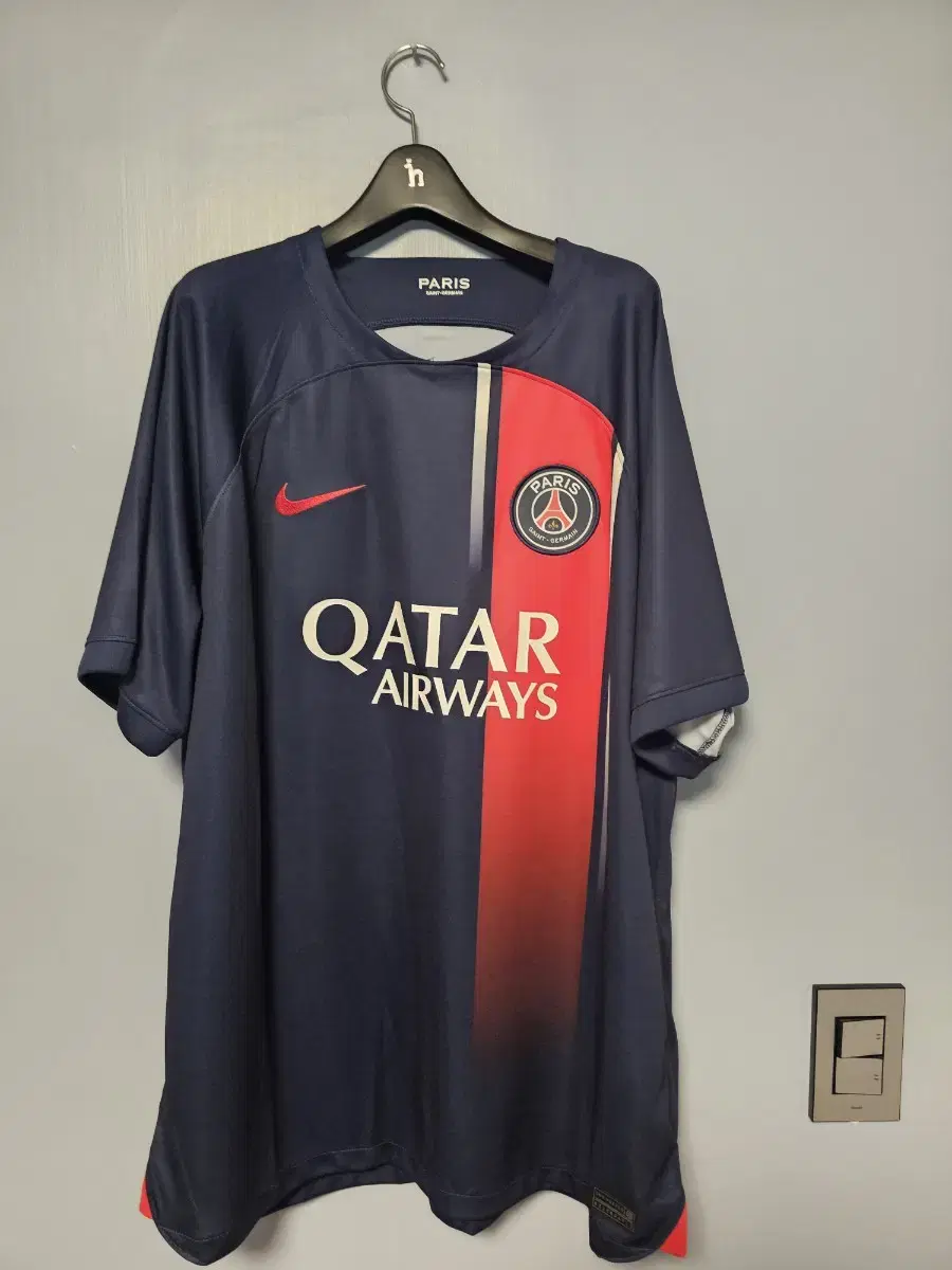 23-24 PSG Home Short Sleeve No Marking