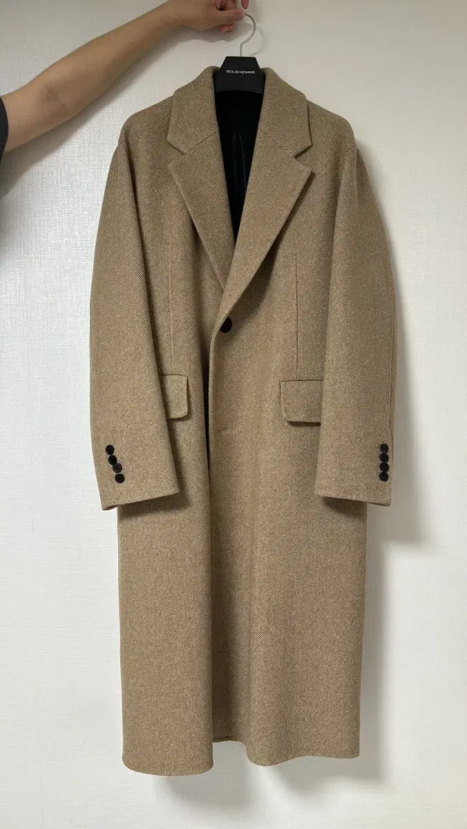 Solid Homme Twill Coat 44