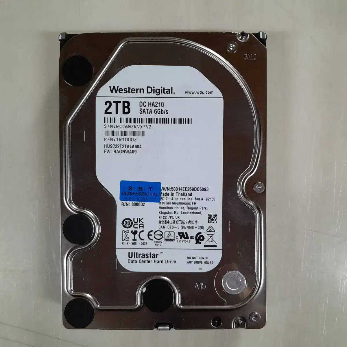 SATA HDD 2TB 3.5" WD DC HA210 Ultrastar