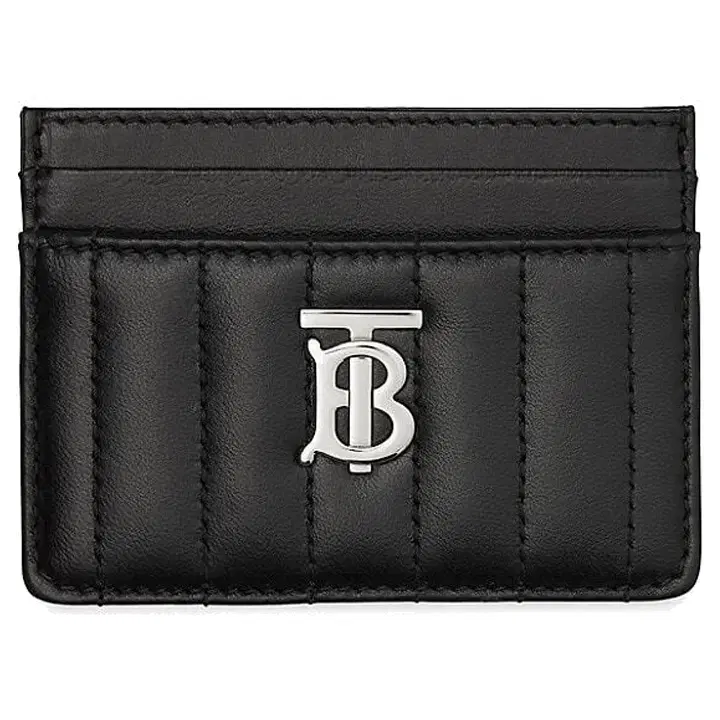 [Burberry]24FW Lola Silver-plated Logo Quilted Padded Kard Wallet 8064826