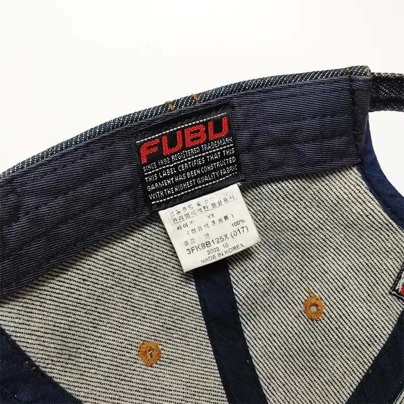 후부 FUBU 정품 진청 데님 야구모자 H-936