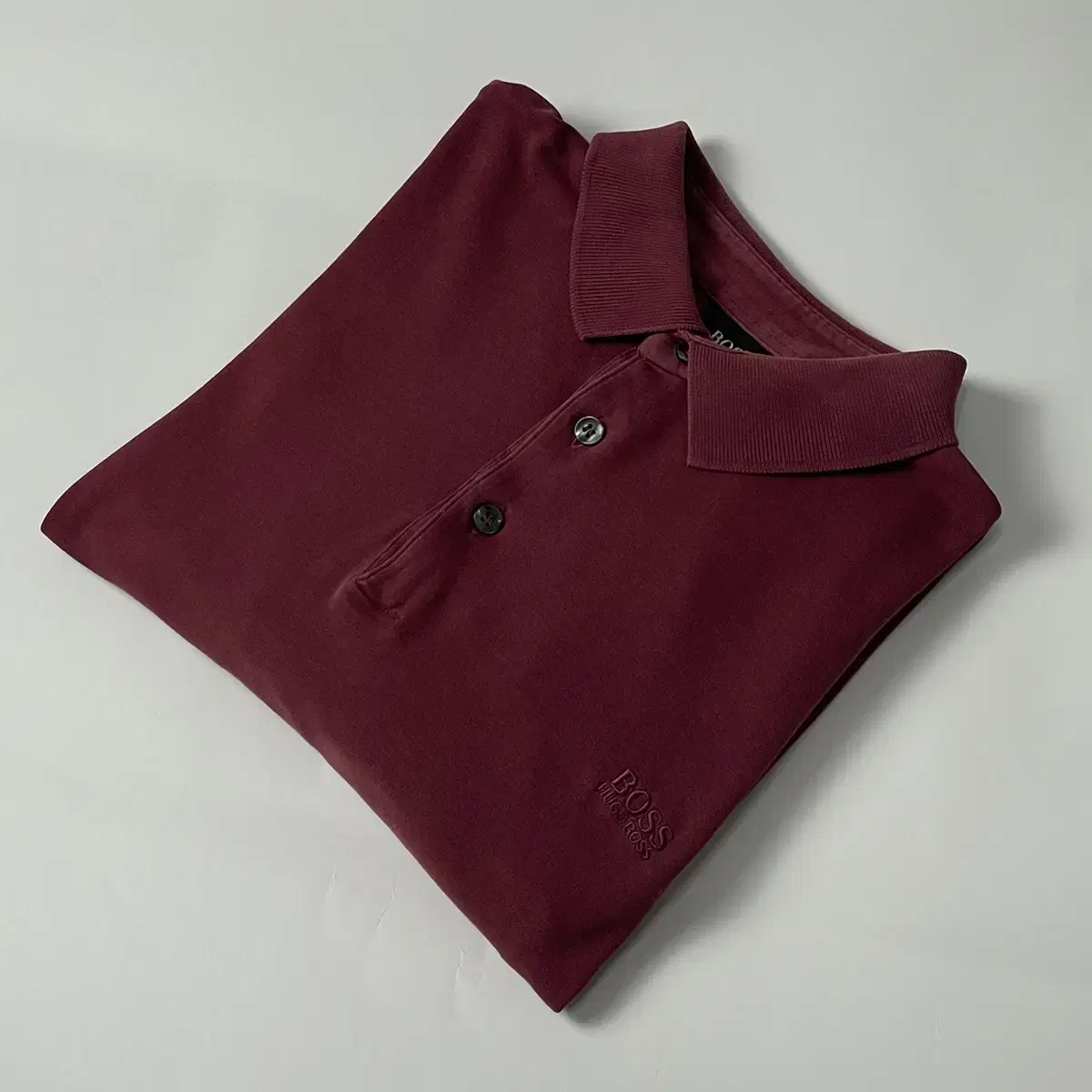 Hugo Boss Long Sleeve Karati Burgundy