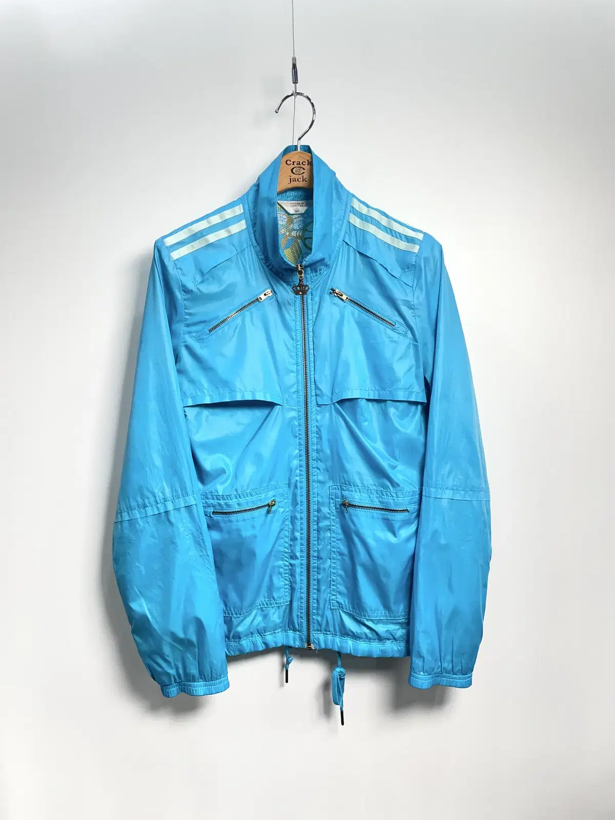 Adidas Missy Elliott Blue and White Collaboration Windbreaker