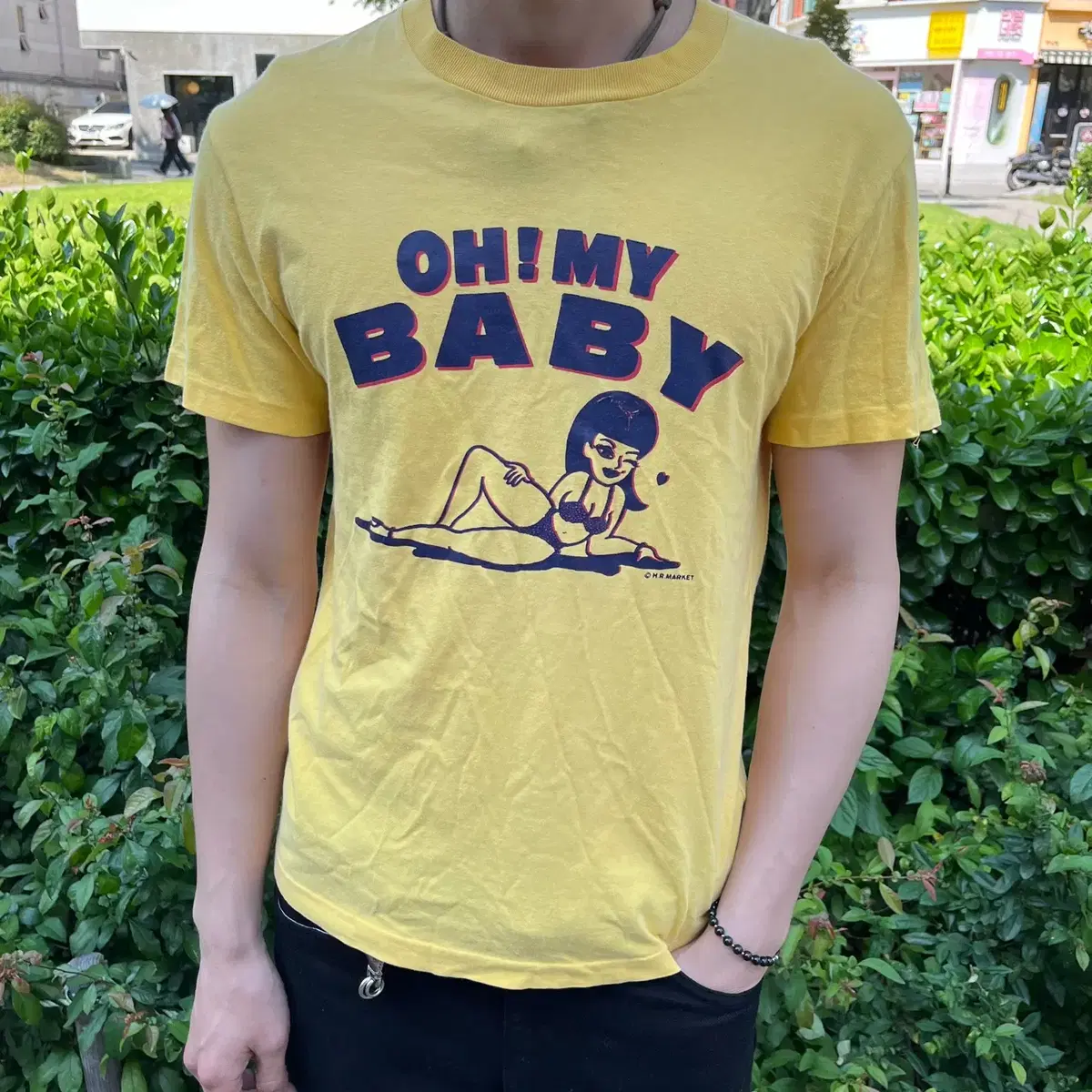 90s Vintage OH! MY BABY Pinup Girl T-Shirt Single-Stitched