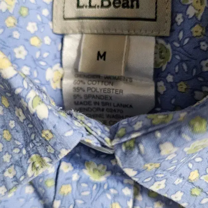 L L Bean 꽃남방 M