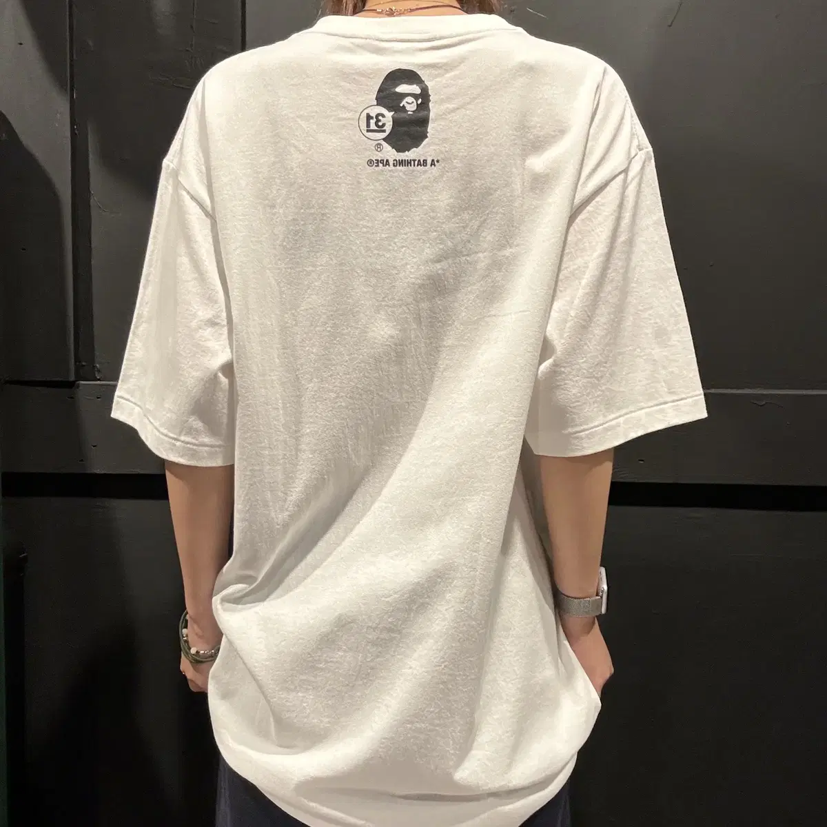 (034) A BATHING APE BAPE 베이프 31주년 반팔(XL)