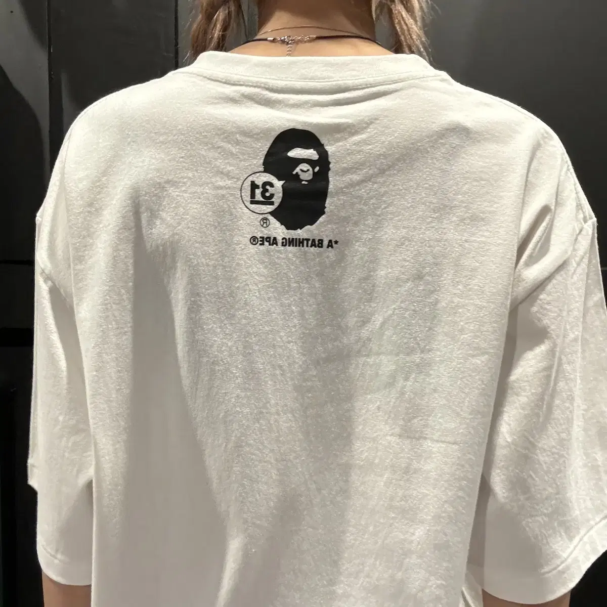 (034) A BATHING APE BAPE 베이프 31주년 반팔(XL)