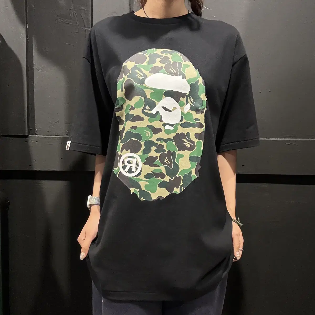 (035) A BATHING APE BAPE 베이프 빅사루 반팔 (XL)