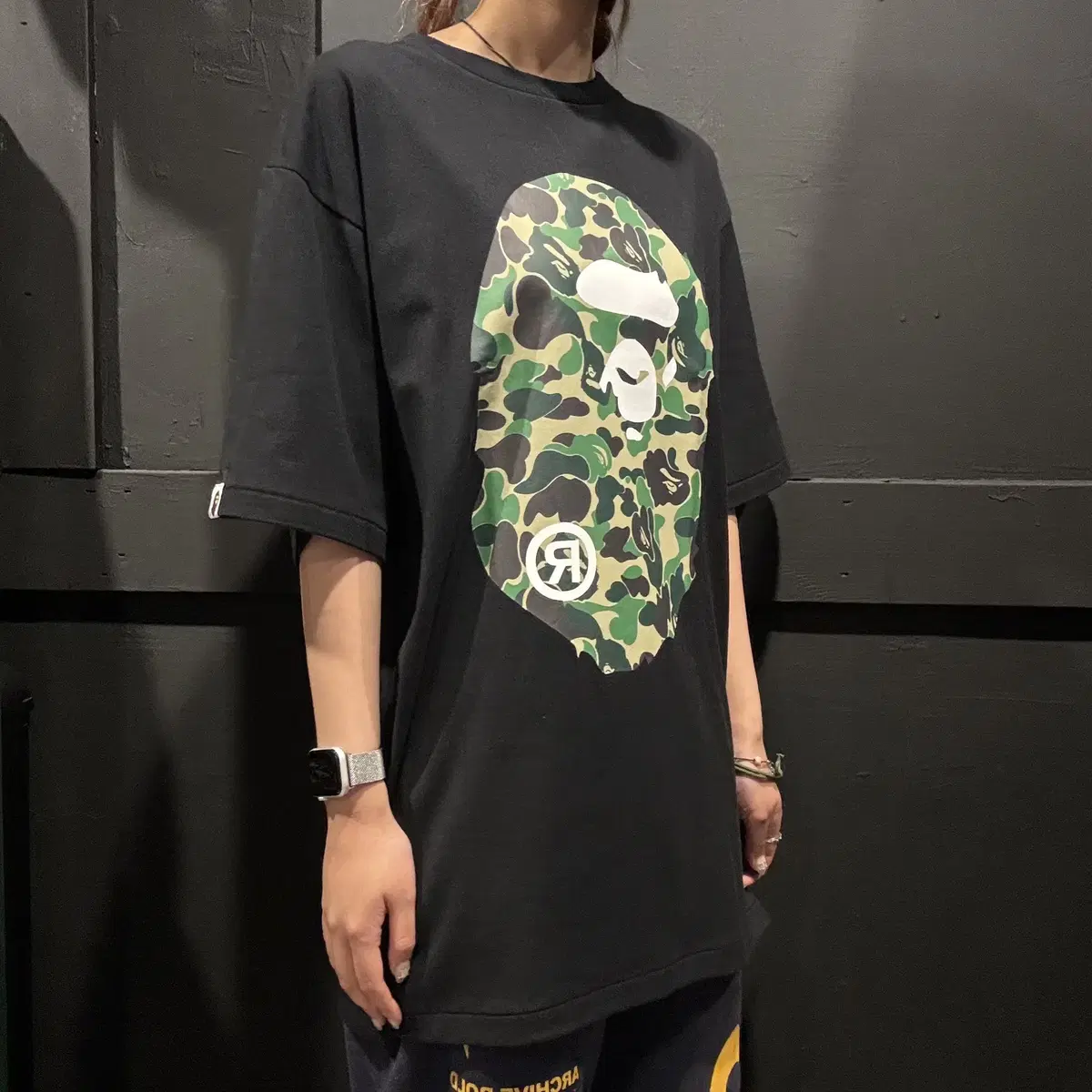 (035) A BATHING APE BAPE 베이프 빅사루 반팔 (XL)