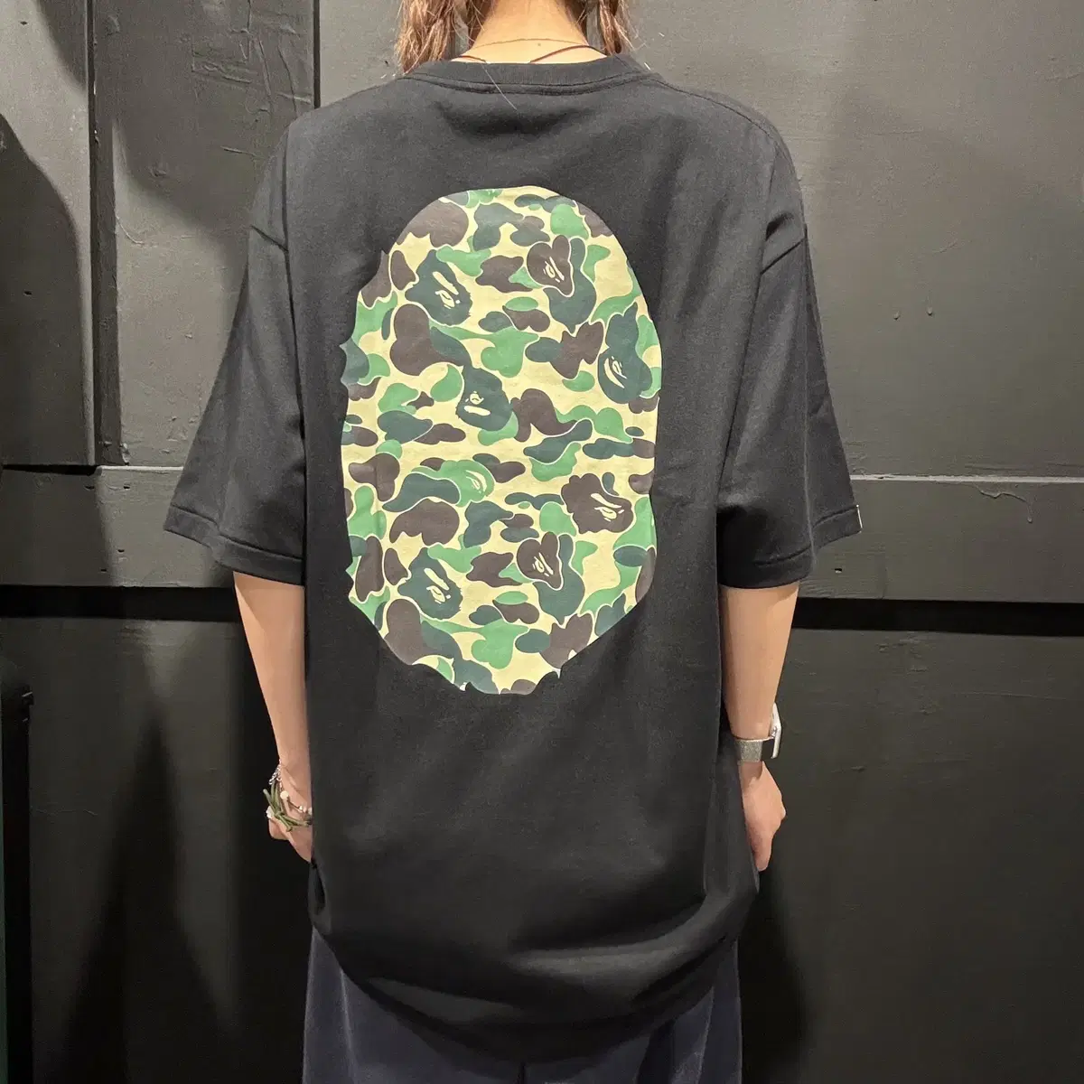 (035) A BATHING APE BAPE 베이프 빅사루 반팔 (XL)