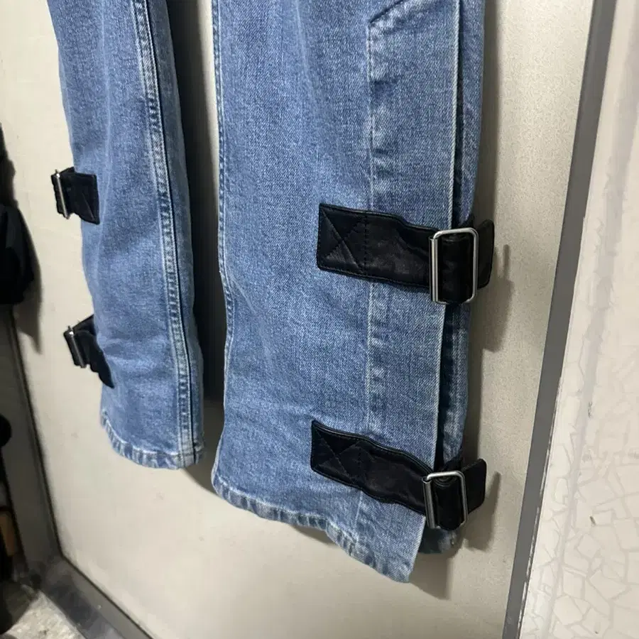 helmut lang strap bondage pants