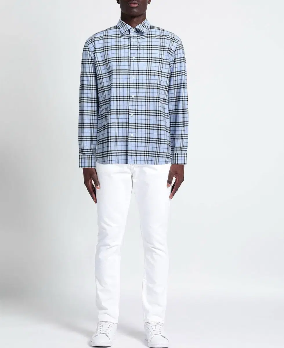 BURBERRY Burberry Sky bloo Check Shirt XL