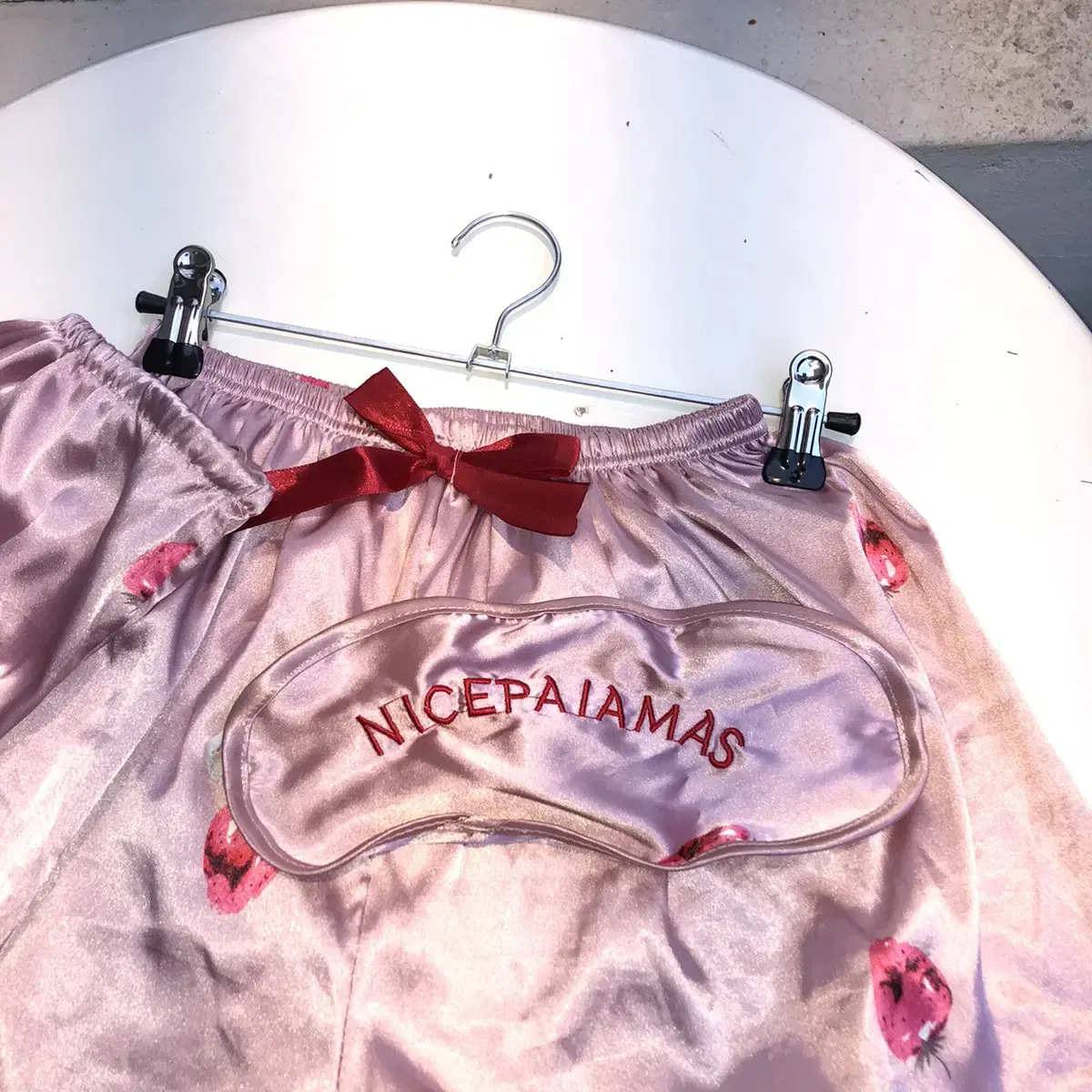 Vintage nicepaiamas strawberry pajama