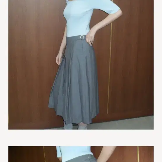 GED 게드 STRAP PLEATS SKIRT