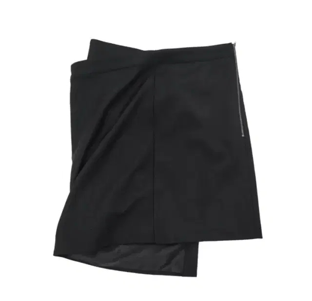 에옹쓰 garden classic wrap skirt black