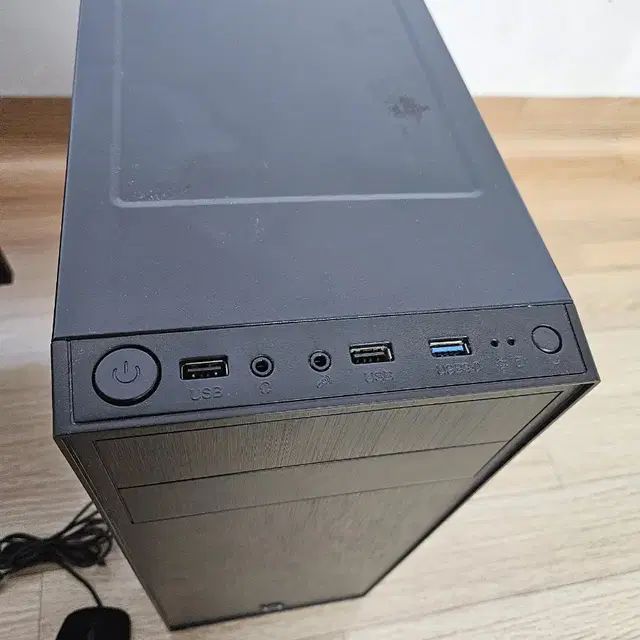 데탑 사무용 pc, 인텔펜티엄 골드G6400,24인치삼성ips