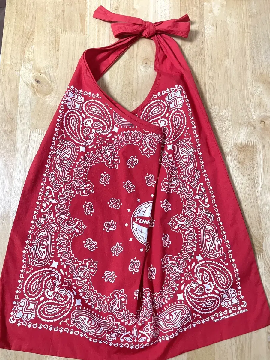 Paisley Eco Bag Hobo Bag Red Fabric Bag