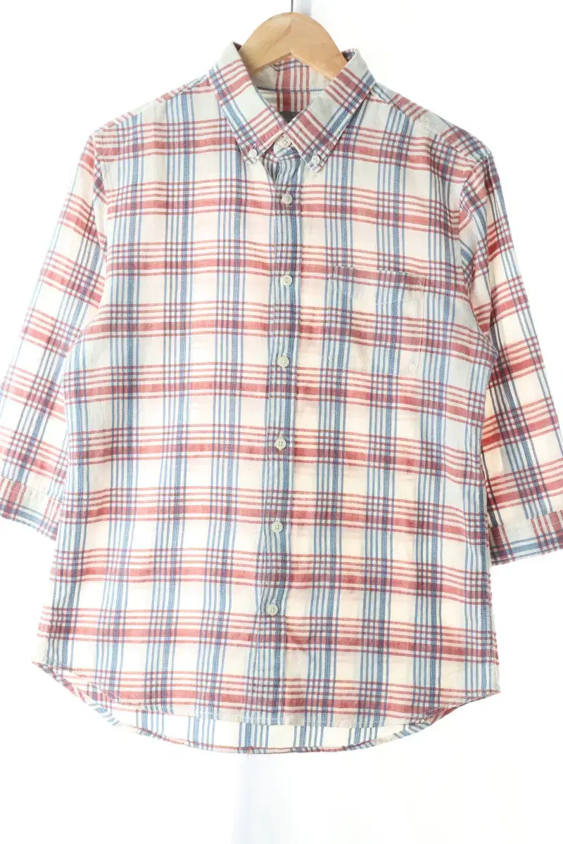 (M) Custom Melrose Shirt Southern Check Linen Ma Limited Edition-C96C