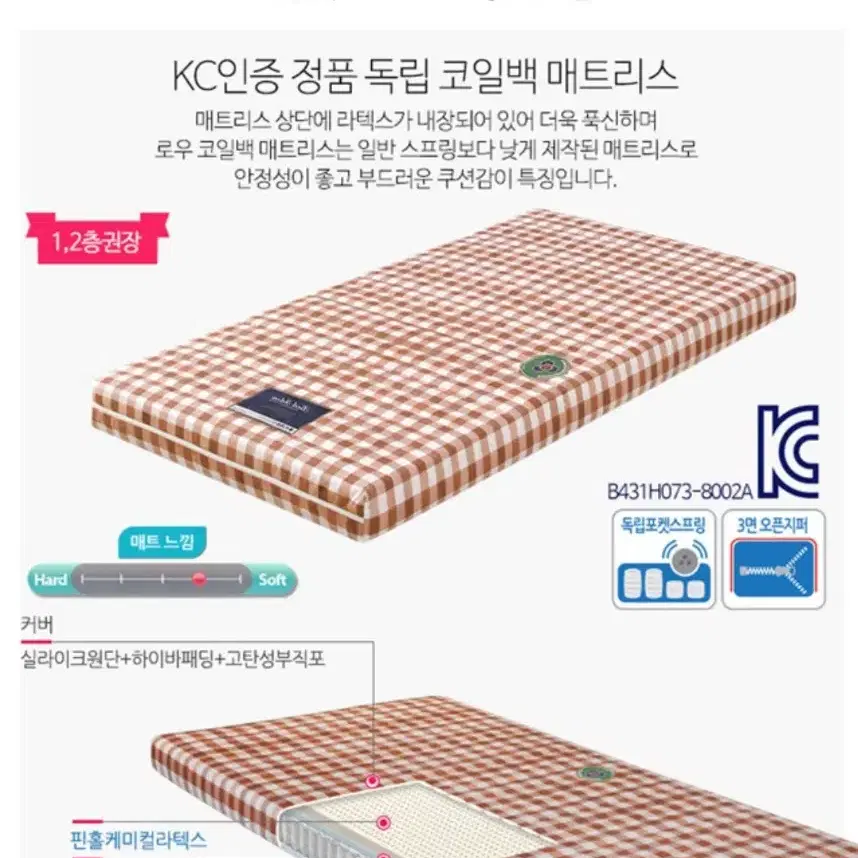 화이트 원목 벙커침대(라텍스 코일백 매트리스+커버, 책상 상판, 사다리,