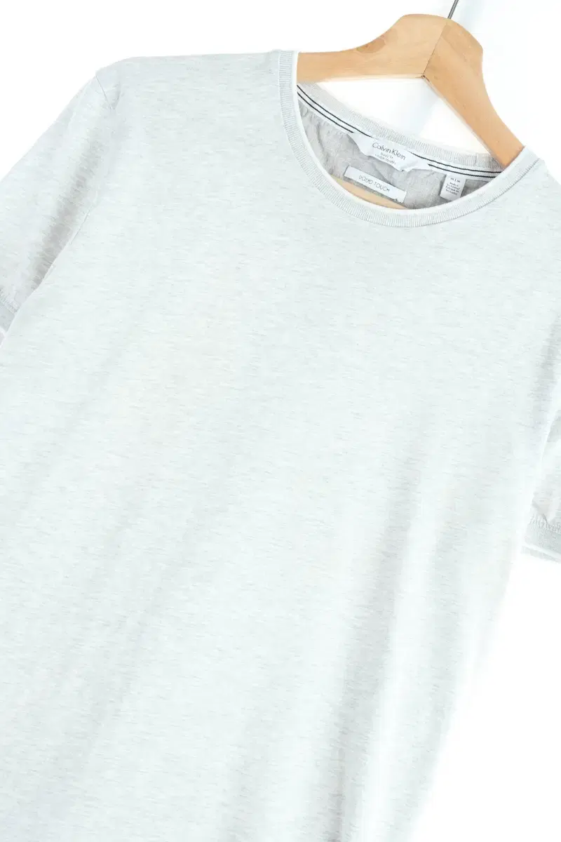 W(M) Calvin Klein Vahn Gray T-Shirt Lay Gray Plain Limited Edition-CBC5