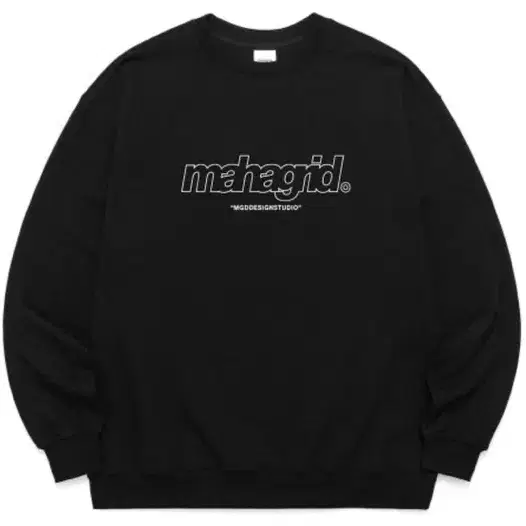 마하그리드 맨투맨 THIRD LOGO CREWNECK BLACK